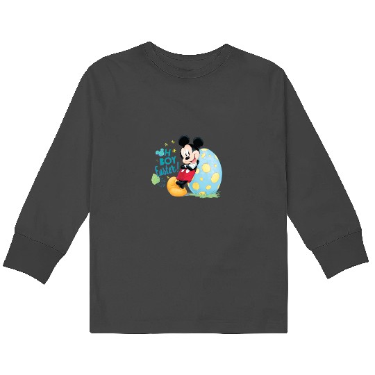 Disney Mickey Oh Boy Easter Long Sleeve4 Kids Long Sleeve T-Shirts