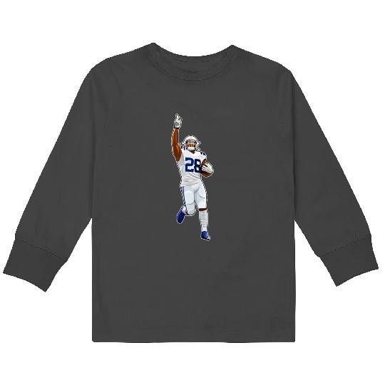 Discover Jonathan Taylor Scooring Touchdown Kids Long Sleeve T-Shirts