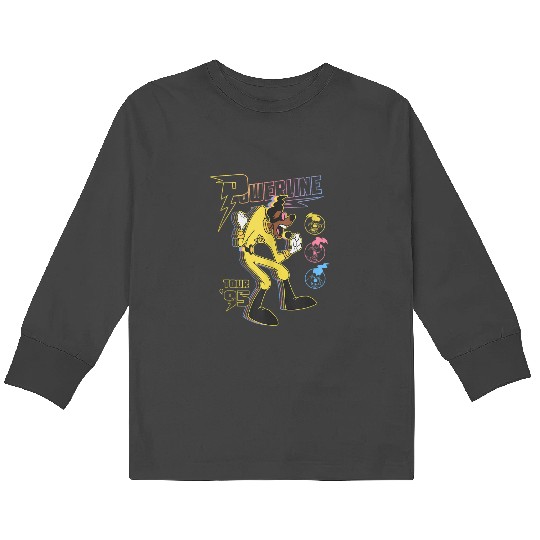 Disney A Goofy Movie Powerline Tour 95 Retro Neon Poster Kids Long Sleeve T-Shirts
