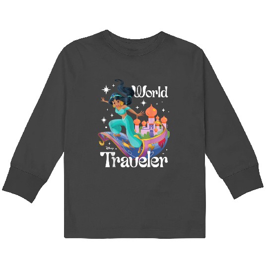 Disney Princess - Jasmine World Traveler Magic Carpet Ride gifts  Kids Long Sleeve T-Shirts