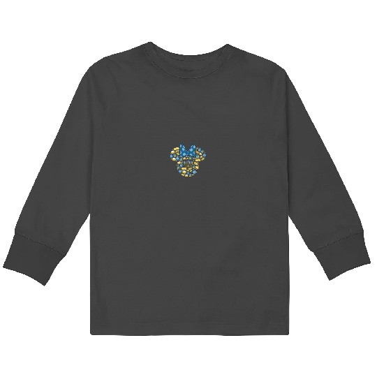 Disney Minnie Mouse Icon Hanukkah Chanukah Dreidel Menorah 4828 Kids Long Sleeve T-Shirts