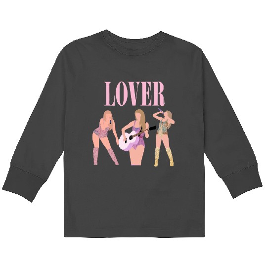 taylorswift lover eras tour art Kids Long Sleeve T-Shirts