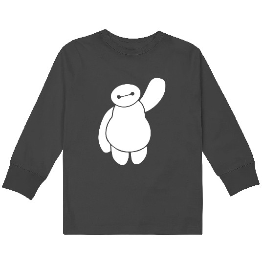 Disney Movie Big Hero 6 Baymax Waving Kids Long Sleeve T-Shirts