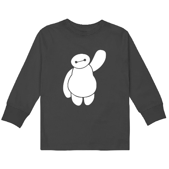 Disney Movie Big Hero 6 Baymax Waving Kids Long Sleeve T-Shirts