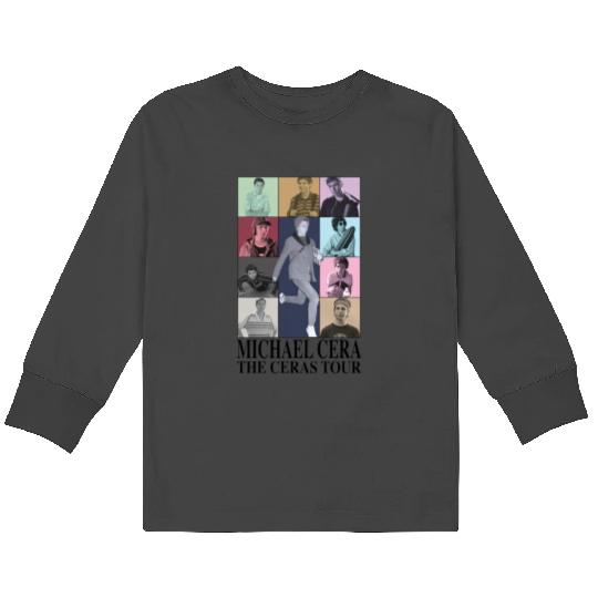 Michael Cera Eras Tour Kids Long Sleeve T-Shirts