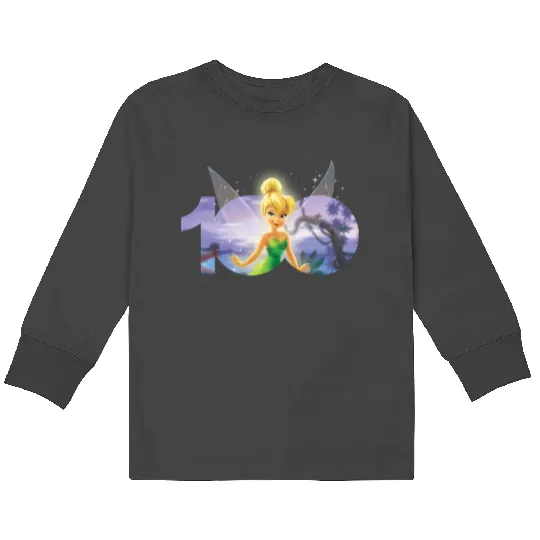 Disney 100 Anniversary Peter Pan Tinker Bell D100 Kids Long Sleeve T-Shirts