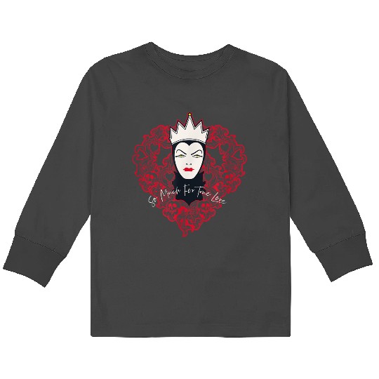 Discover Disney Villains Evil Queen So Much For True Love Valentines Kids Long Sleeve T-Shirts