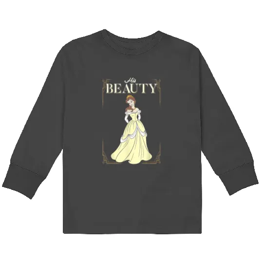 Disney Beauty & The Beast Belle His Beauty Graph Kids Long Sleeve T-Shirts