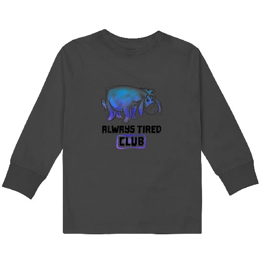 Disney Winnie The Pooh Eeyore Always Tired Club Kids Long Sleeve T-Shirts