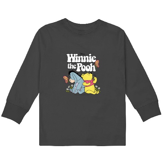 Disney Winnie The Pooh Retro Eeyore And Pooh Kids Long Sleeve T-Shirts