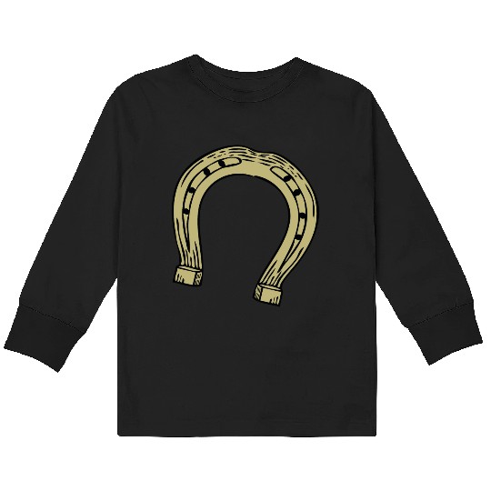 Horseshoe Kids Long Sleeve T Shirts