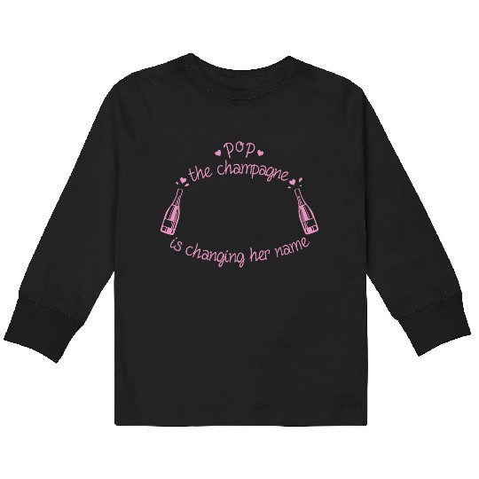 Champagne Kids Long Sleeve T Shirts
