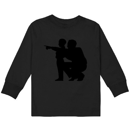 Father and son Kids Long Sleeve T Shirts