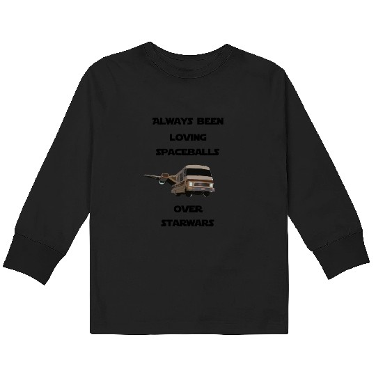 spaceballs over starwars Kids Long Sleeve T Shirts