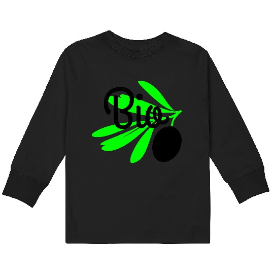 Bio olive branch Kids Long Sleeve T Shirts