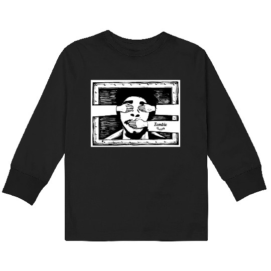 Zombie Society Kids Long Sleeve T Shirts