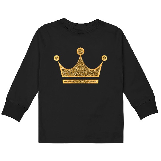 Vip golden crown monarch king vector image rap art Kids Long Sleeve T Shirts