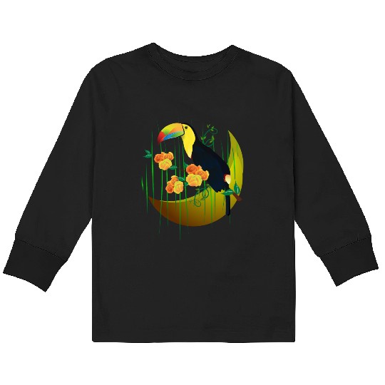 toucan bird Kids Long Sleeve T Shirts
