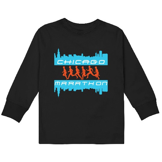 chicago marathon 5 Kids Long Sleeve T Shirts