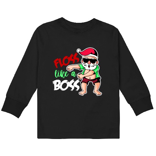 Christmas Santa Claus Kids Long Sleeve T Shirts