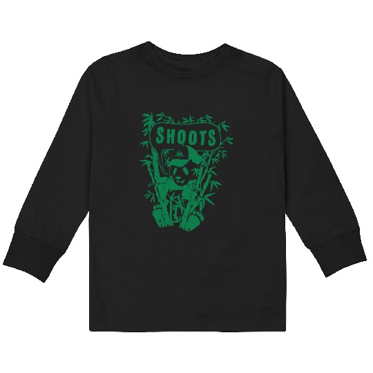 Men s Hawaii Shoots Panda Retro hawaii Kids Long Sleeve T Shirts