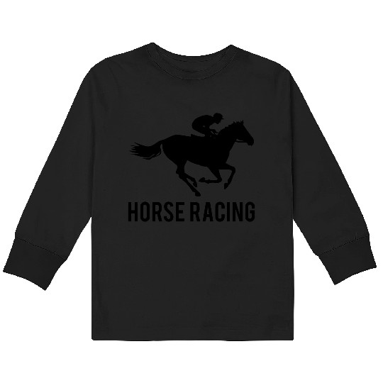 Horse Racing Kids Long Sleeve T Shirts