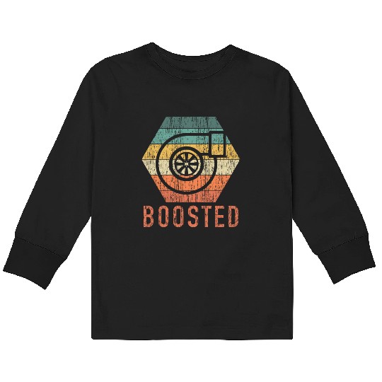 Turbo Car Boosted Kids Long Sleeve T Shirts