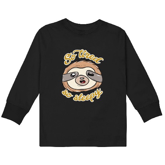 Sloth Animal Kids Long Sleeve T Shirts