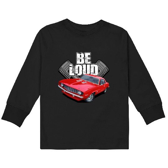 be loud camaro Kids Long Sleeve T Shirts