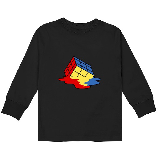 90s 80s Rocks VHS, Neon Rubic cube Cassette Tape Kids Long Sleeve T Shirts