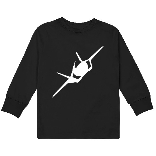 F-35 Lightning II Military Fighter Jet Aircraft Kids Long Sleeve T Shirts