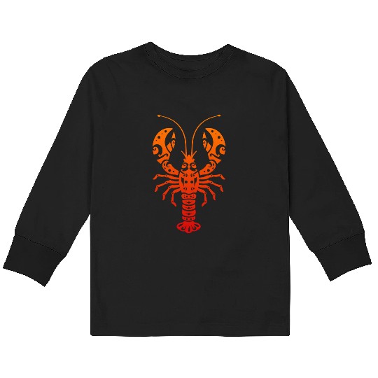 Maori Lobster Polynesian T Tattoo Gift Idea Kids Long Sleeve T Shirts