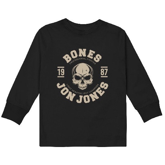 MMa Fighter Jon Jones Kids Long Sleeve T Shirts