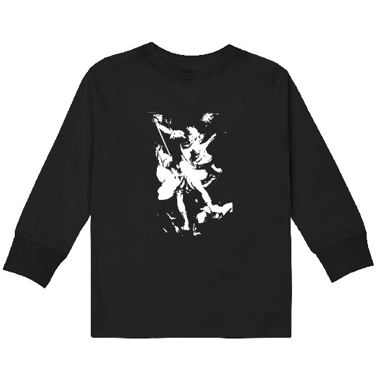 Archangel Michael Kids Long Sleeve T Shirts