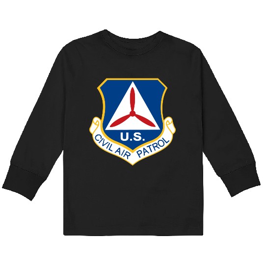 Civil Air Patrol Logo Air Force Cap Military Veter Kids Long Sleeve T Shirts