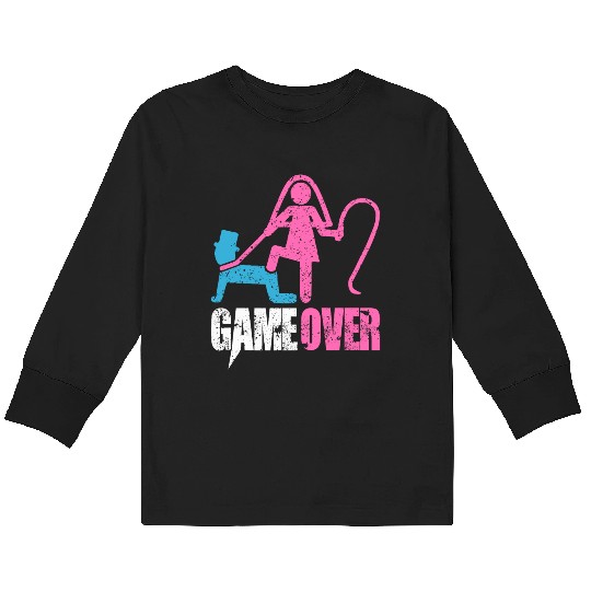 Funny Bride and Groom Meme & Quote Kids Long Sleeve T Shirts "Game