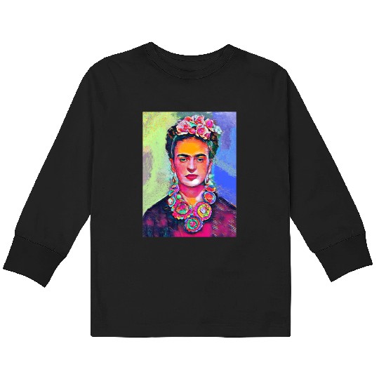 Frida Kahlo Kids Long Sleeve T Shirts