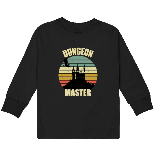 Dungeon Master - Bez I'm DM Smiles Retro Dragon Kids Long Sleeve T Shirts