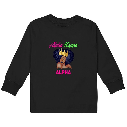Alpha Kappa AKA Sorority Paraphernalia christmas p Kids Long Sleeve T Shirts