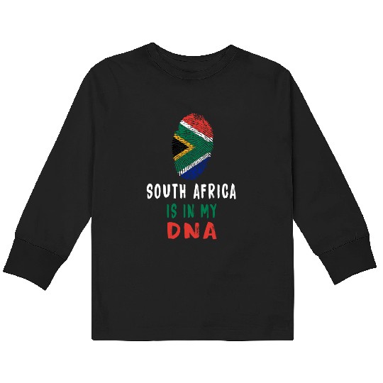 South Africa is in my DNA design/ gift idea Kids Long Sleeve T Shirts