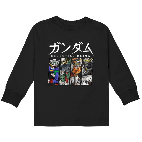 GUNDAM 00 Celestial Being Kids Long Sleeve T Shirts