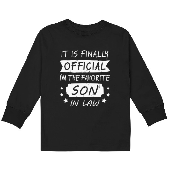 Favorite Son In Law Gifts For Son-In-Law Son Inlaw Kids Long Sleeve T Shirts