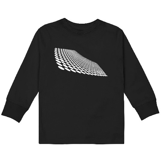 Geometric Points On A Curved Horizon Surface Kids Long Sleeve T Shirts