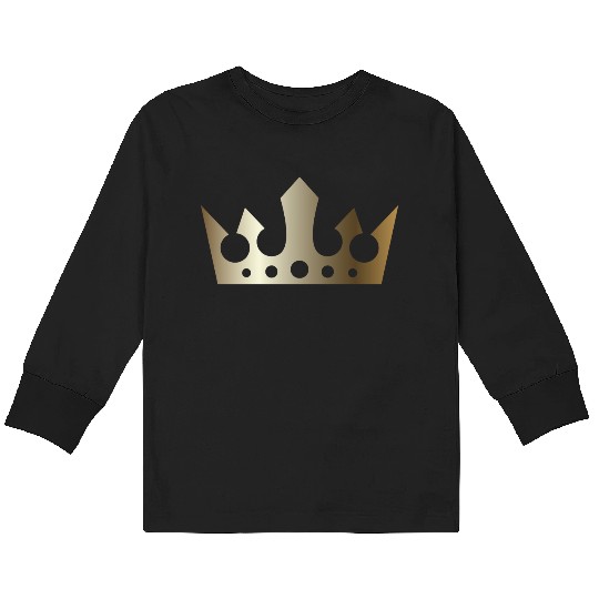VIP golden crown king gold vector image monarch Kids Long Sleeve T Shirts