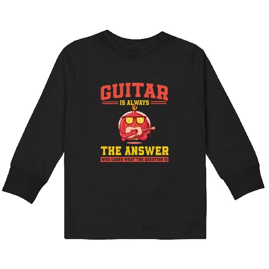 Onion Guitar Kids Long Sleeve T Shirts