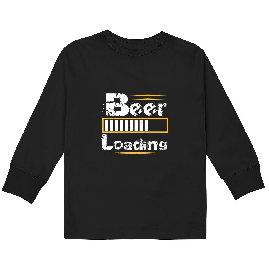 Beer Loading Kids Long Sleeve T Shirts