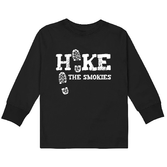 Hike The Smokies Great Smoky Mountains Gatlinburg Kids Long Sleeve T Shirts