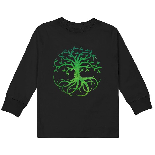 Celtic Tree of Life Kids Long Sleeve T Shirts