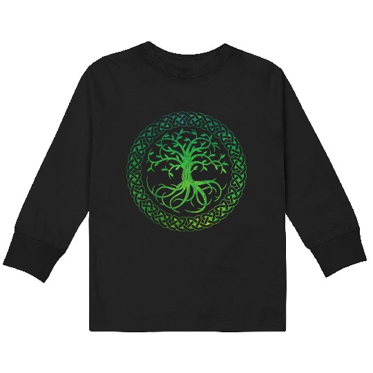 Celtic Tree of Life Kids Long Sleeve T Shirts