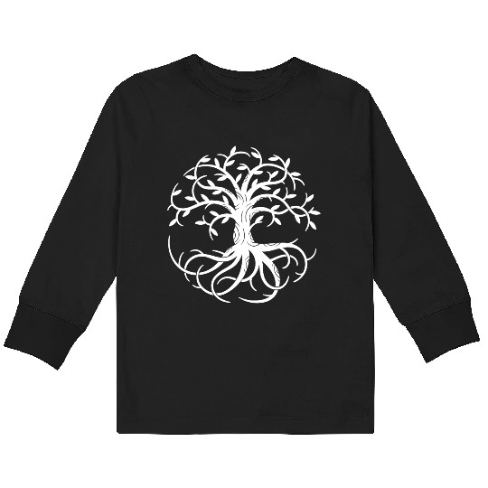 Celtic Tree of Life Kids Long Sleeve T Shirts